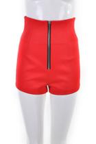 Oasap High Waisted Zippered Shorts