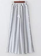 Oasap Fshion Summer Casual Striped Loose Wide Leg Pants