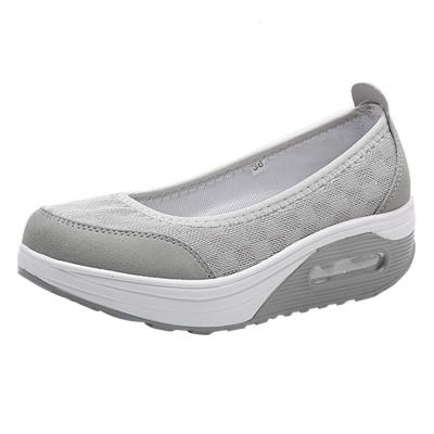 Oasap Round Toe Slip-on Flat Platform Shoes