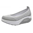 Oasap Round Toe Slip-on Flat Platform Shoes