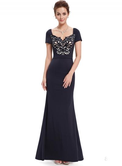 Oasap Women's Sequin Decor Short Sleeve Slim Fit Mermaid Dress