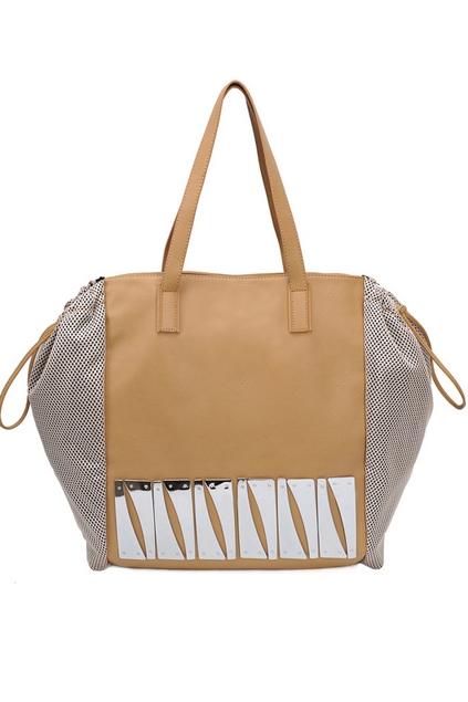 Oasap Sequin Embellished Zipped Shoulder Bag