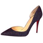 Oasap Pointed Toe Slip-on Stiletto Sequins Pumps