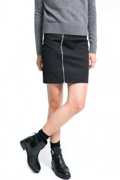 Oasap Sexy Black Bodycon Skirt