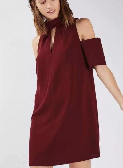 Oasap Simple Loose Off Shoulder Dress