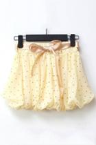 Oasap Dotted Chiffon Puff Shorts