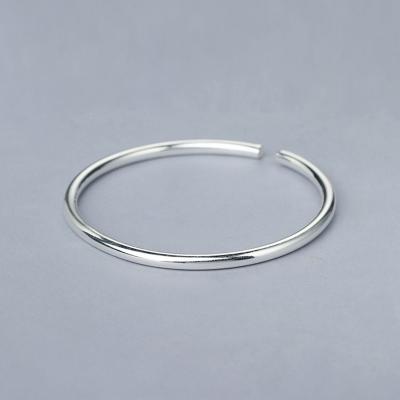 Oasap Simple Opening 925 Silver Bracelet
