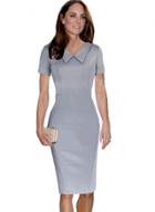 Oasap Fashion Short Sleeve Bodycon Party Pencil Dress