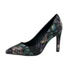 Oasap Fashion Pointed Toe High Heels Floral Pumps