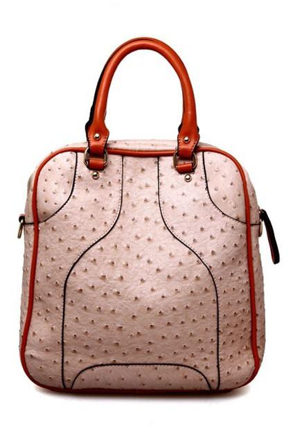 Oasap Ostrich Pattern Square Shoulder Bag
