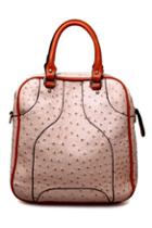 Oasap Ostrich Pattern Square Shoulder Bag