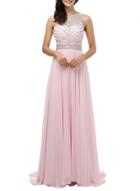 Oasap Women's Elegant Cross Back Sleeveless Evening Maxi Dress