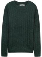Oasap Women's Solid Color Ribbed Knit Pullover Sweater