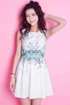 Oasap Fluid Floral Sleeveless Mini Dress