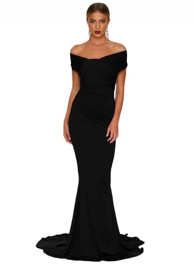 Oasap Off-shoulder Mermaid Wedding Party Gown
