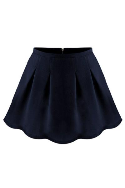 Oasap Essential Pleated A-line Skirt