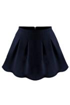 Oasap Essential Pleated A-line Skirt