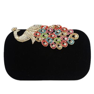Oasap Fashion Peacock Fancy Coloured Diamond Clutches