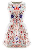 Oasap Essential Floral Print Mini Dress
