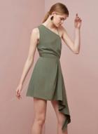 Oasap Fashion One Shoulder Backless Irregular Dress