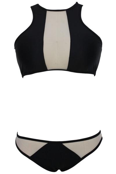 Oasap New Sexy Mesh-insert Surfing Bikini