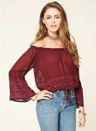 Oasap Vintage Loose Slash Neck Blouse