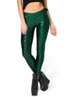 Oasap High Waist Scale Printed Skinny Fit Leggings