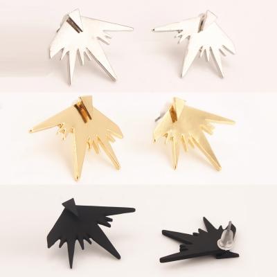 Oasap Fashion Pack Of 3 Triangle Stud Earrings