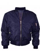 Oasap Solid Color Long Sleeve Flight Bomber Jacket