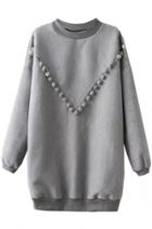Oasap Casual Oversized Long Sweatshirt