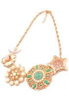 Oasap Exotic Style Star Statement Necklace