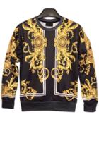 Oasap Distinctive Baroque Sweatshirt