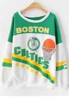 Oasap Boston Fleece Sweatshirt