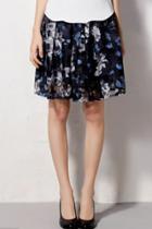 Oasap Sweet Floral Printed Pleated Skirt