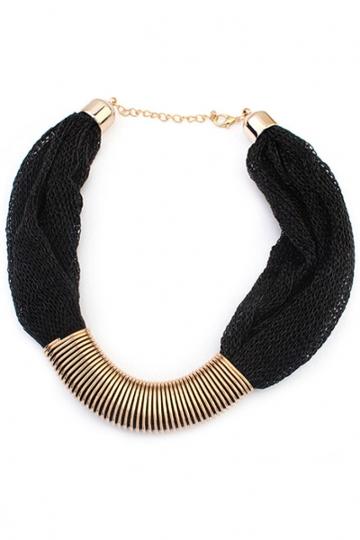 Oasap Stylish Metal Band Collar Necklace