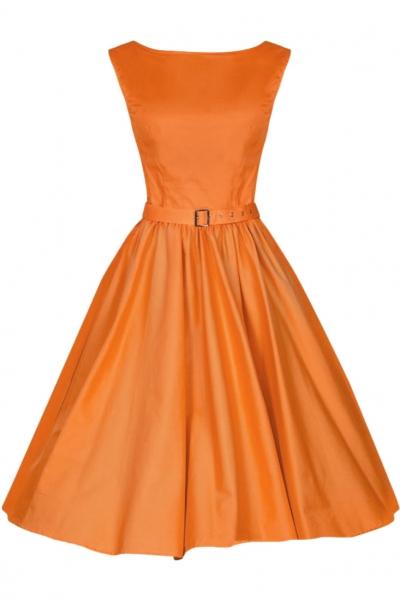 Oasap Elegant Bateau Neck Plated Swing Skirt Dress