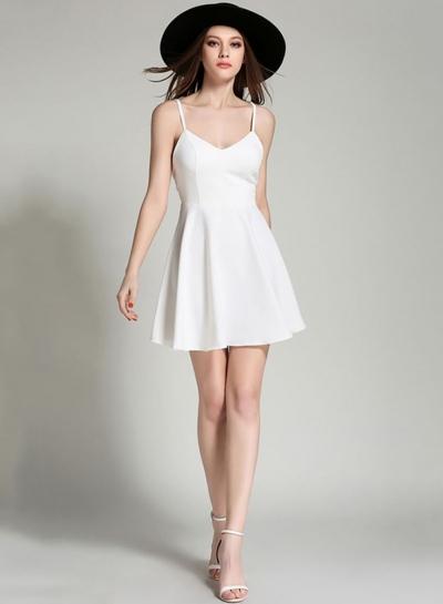 Oasap Angle Wings Spaghetti Strap Dress