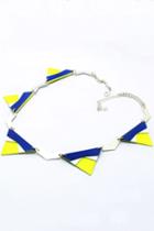 Oasap Lacquered Triangle Necklace