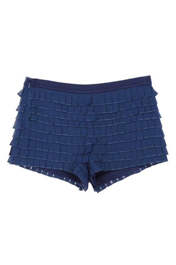 Oasap Mid Rise Waist Tiered Layer Shorts