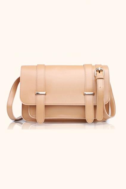Oasap Candy Colored Zipped Shoulder Bag With Pouch