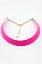 Oasap Fluorescence Colored Glossy Torque Necklace