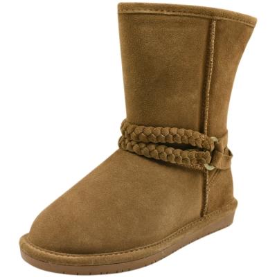 Oasap Women's Classic Cable Decoration Winter Snow Boots