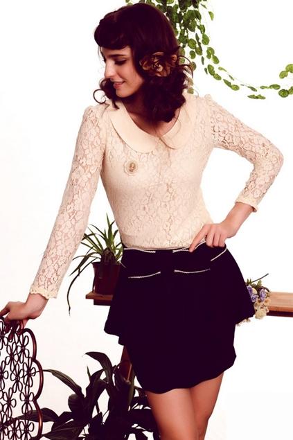 Oasap Bowknot Embellished Cake Skirt