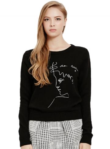 Oasap Women's Graphic Loose Fit Sweatshirt
