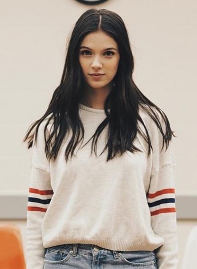 Oasap Fashion Drop Shoulder Stripe Loose Fit Sweater