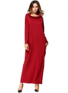 Oasap Fashion Cowl Neck Long Sleeve Maxi Solid Dress