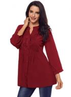 Oasap Lace Pleated Detail Button Up Blouse