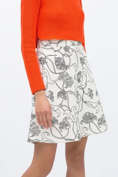 Oasap Flattering Floral Print Summer Skirt