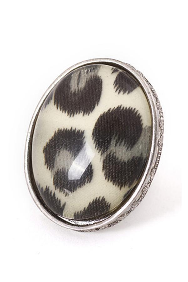 Oasap Retro Leopard Skin Print Ring