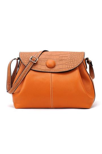 Oasap Snake Pattern Simple Style Shoulder Bag